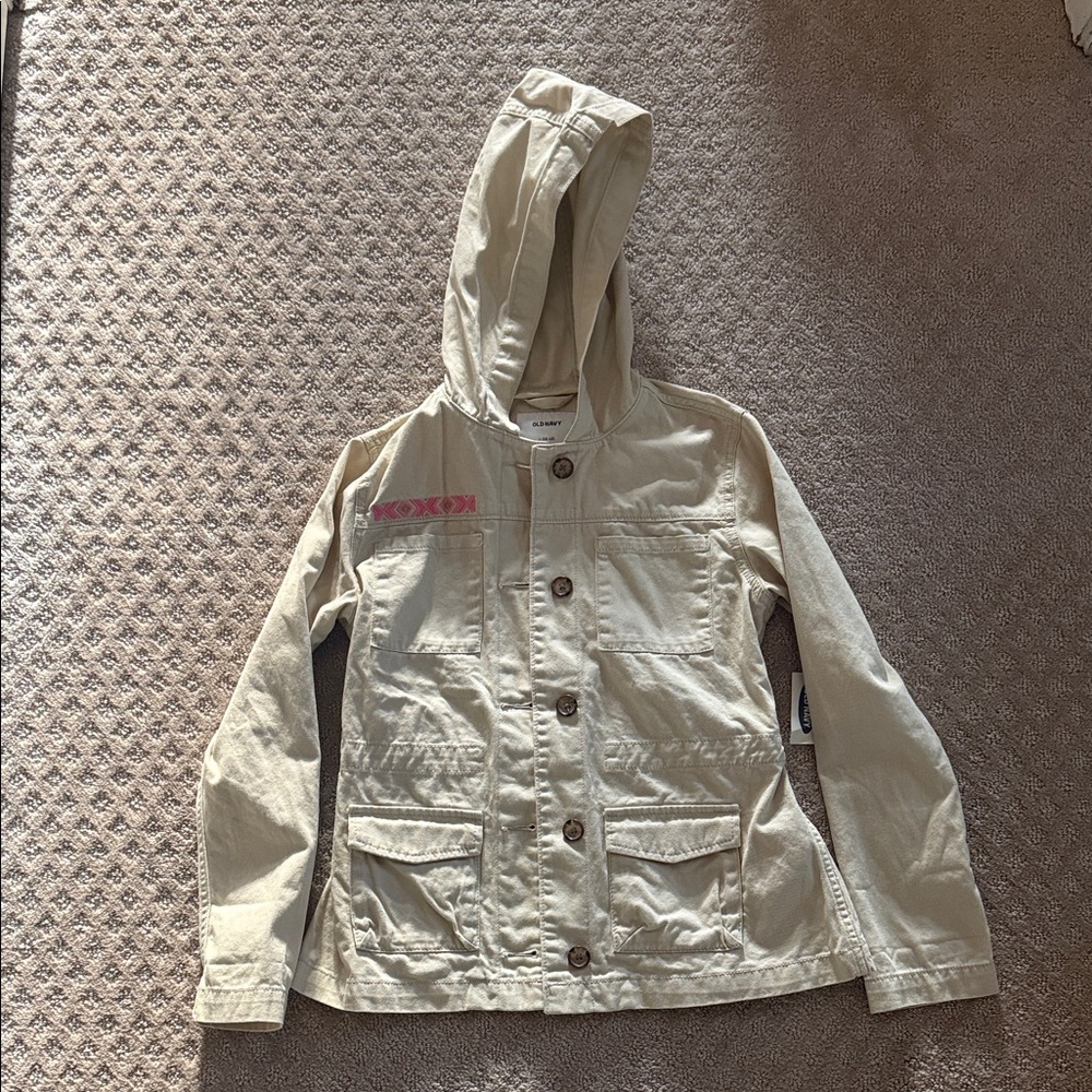 Old Navy Kids Tan Hooded Jacket